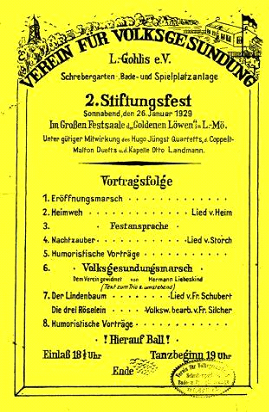Chronik 1952: Plakat zum Stiftungsfest